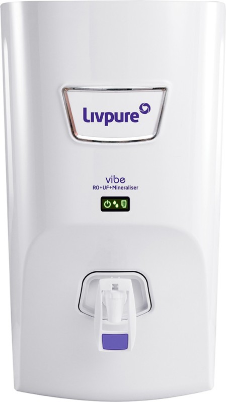 LIVPURE LIV-VIBE 7 L RO + UF + Minerals Water Purifier  (White)