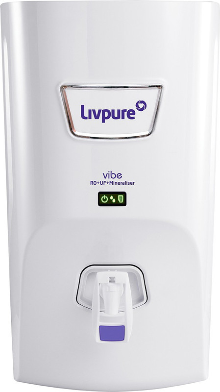 LIVPURE LIV-VIBE 7 L RO + UF + Minerals Water Purifier (White)