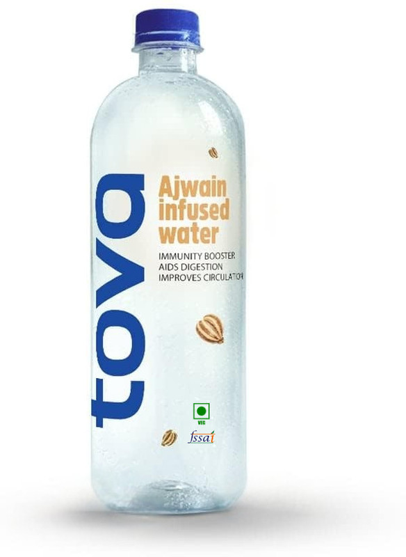 Tova Ajwain Infused Water | Builds Immunity & Wellness | Based on Ayurveda Nutrition Drink(6x350 ml, Ajwain Flavored)