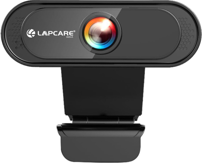 LAPCARE 720P HD Webcam with Built-In Microphone USB Connectivity LWC-042 (Black) 1280 MP HD  Webcam with Built-In Microphone with Night Vision USB Connectivity(Black)