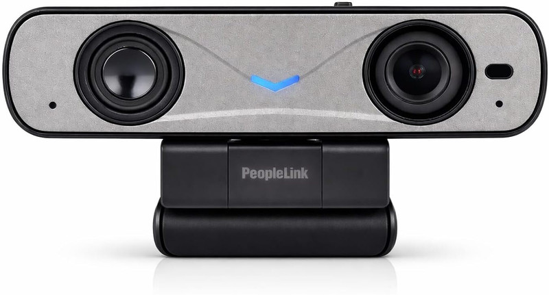 Peoplelink Astro A10 Conference webcam- 4K, Integrated Mic & Speaker, AI Auto-Framing 5 MP HD Webcam with Built-In Microphone with Night Vision USB Connectivity(Black)