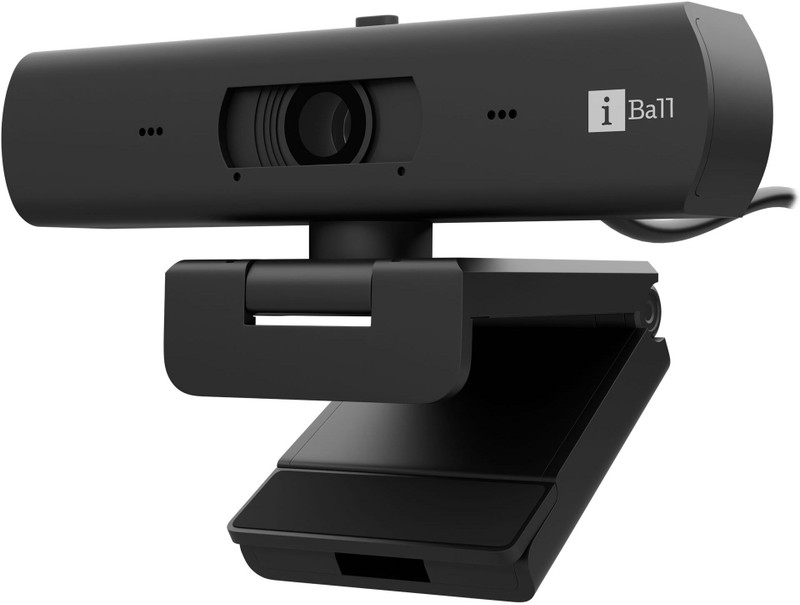 iBall PHOCUS 40A (iB2021) 8 MP HD Webcam with Built-In Microphone USB Connectivity(Black)