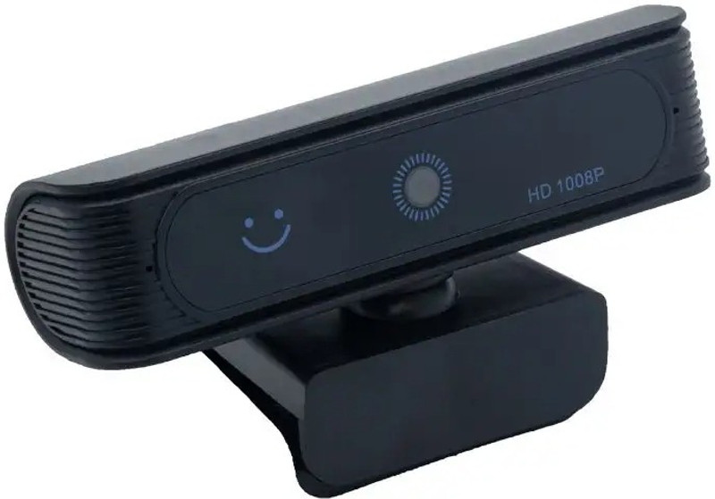 AUSHA Windows Hello Face Recognition Webcam with 1080P HD Resolution 2 MP HD Webcam with Built-In Microphone USB Connectivity(Black)