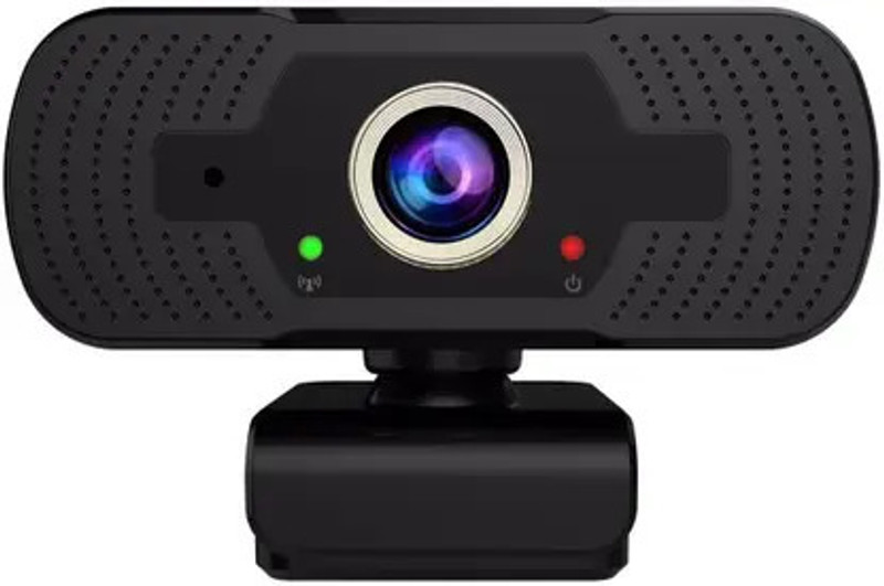 ULTRABYTES Full HD 1080P Webcam USB Connection Noise Cancellation WebCam for PC and Laptop 2 MP HD  Webcam with Built-In Microphone USB Connectivity(Black)