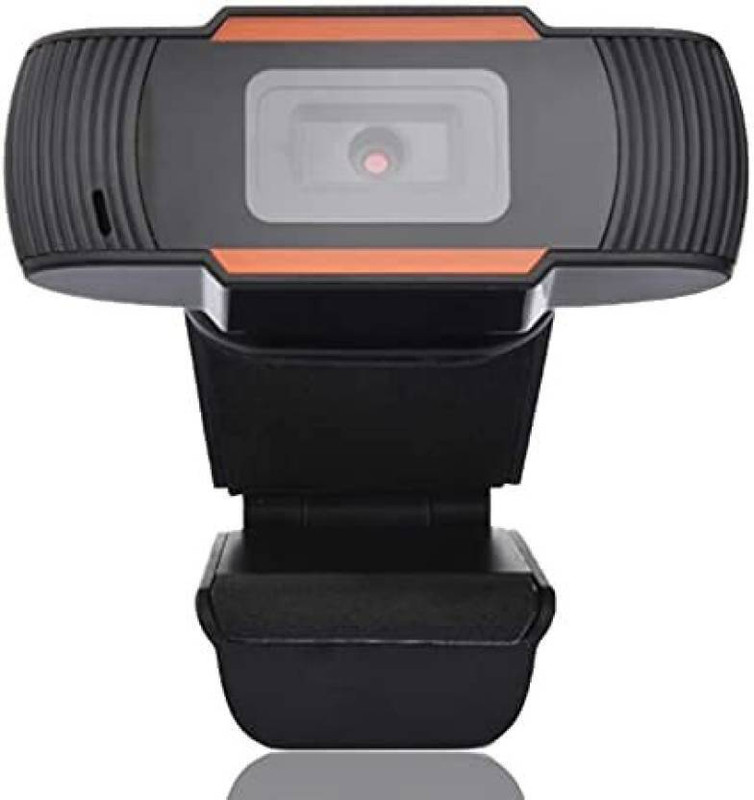 Ervmtech PC WEB CAMERA Webcam with Microphone for PC Laptop & Desktop, Plug and Play 720 MP HD  Webcam with Built-In Microphone USB Connectivity(Black)