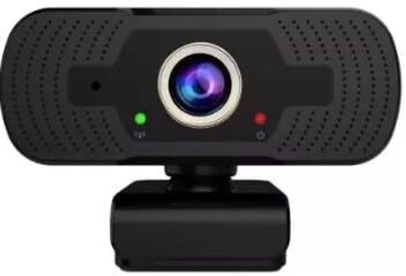 ULTRABYTES Full HD 1080P Webcam USB Connection Noise Cancellation WebCam for PC and Laptop 2 MP HD Webcam with Built-In Microphone USB Connectivity(Black)