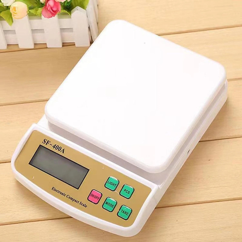 WEIGHOUSE 10 Kg Digital Kitchen Weighing Scale Food Weight Machine With LCD Display Weighing Scale(White)