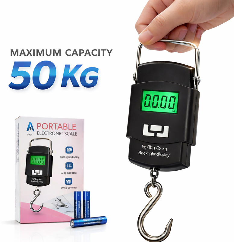 KAMOZO 50 Kg Digital Hanging Weighing Scale Weighing Scale(Black)