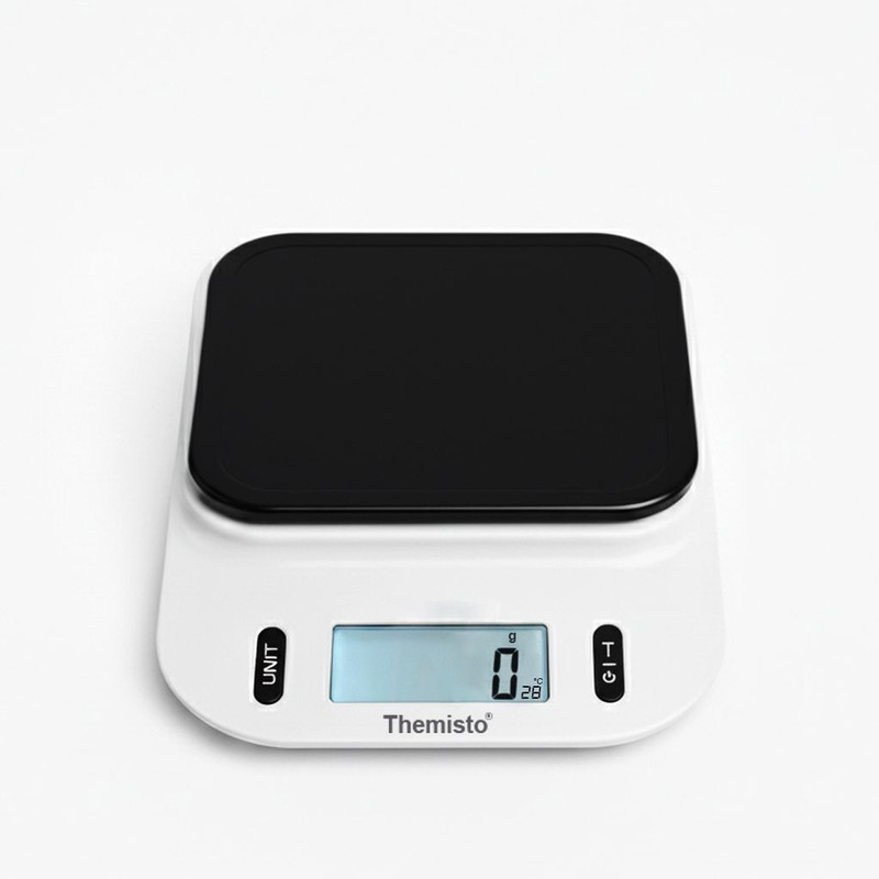 tHemiStO TH-WS06 Electronic digital Kitchen scale |5 Kg| Made In India Weighing Scale(Black & White)