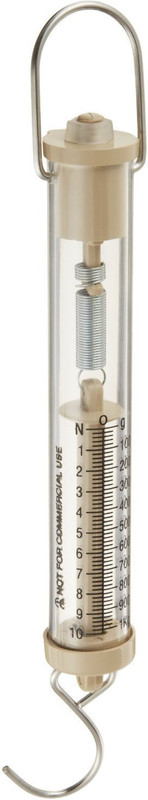 Kambojtraders Spring Balance Acrylic Tubular Dynamometer- Dual Transparent Scale - 10N/1KG Weighing Scale(Multicolor)