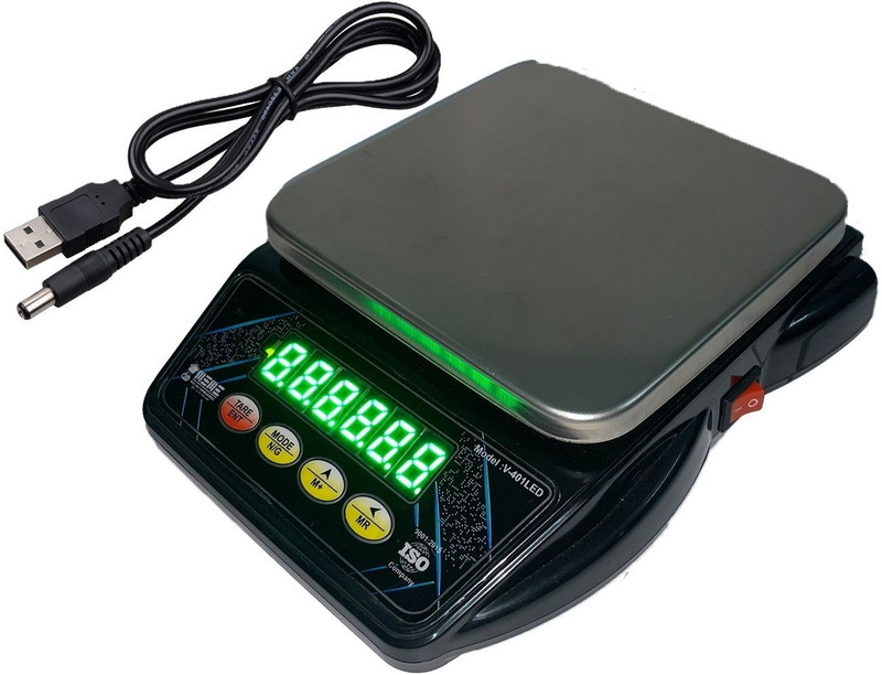 vyog SF-400 A, 10Kg Weight Machine with Fast Response Sensor for Home, Kitchen Weighing Scale(Black)