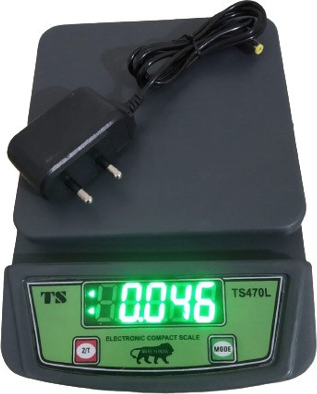 Skeisy ts-470-L weighting machine with Adaptor kitchen scale highly durable Weighing Scale(Black)