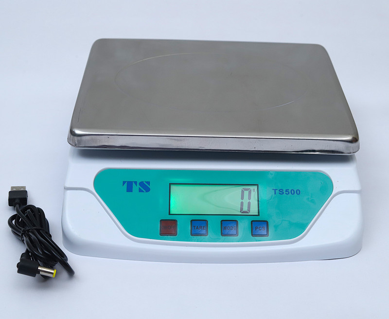 MSNL SK_TS-500-STEEL MACHINE UP TO 30KG / 1GM AND WITH CHARGING CABLE (WHITE) Weighing Scale(Off-White, STEEL)