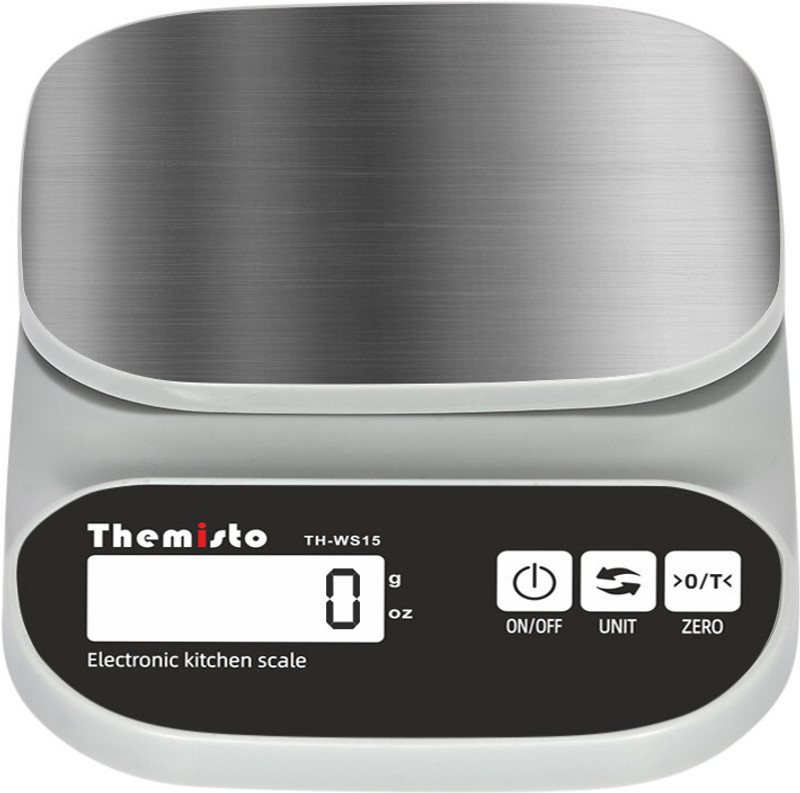 tHemiStO TH-WS15 Stainless Steel (10kg) Kitchen Weighing Scale(Grey)
