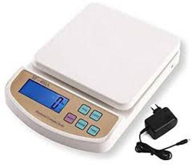 JAIN STAR f-400a 10kg x 1g Digital ,kitchen Weighing Scale, Gold & Silver ornaments Weight Measuring machine Weighing Scale Weighing Scale(Off white)