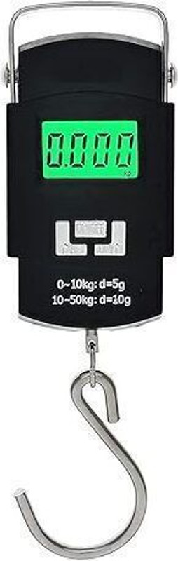Gezok 50Kg Fish Hook Electronic Portable Scale Weighing Scale(Black)