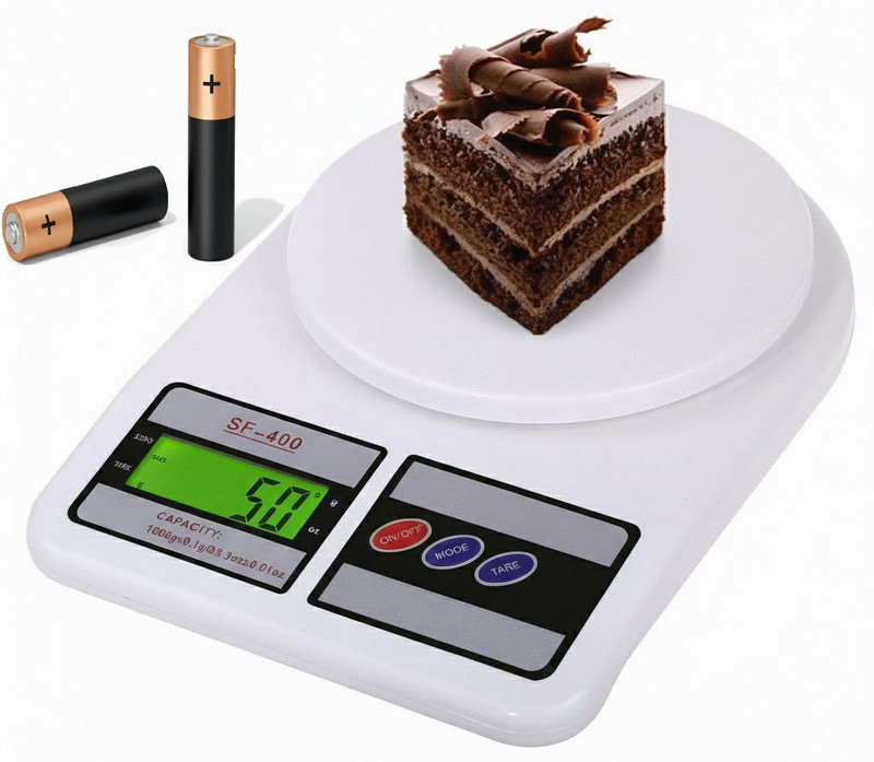 VBR's Group 10Kg Digital Kitchen Scale for Fruits, Vegetables, Grocery, Kitchen and Shop Weighing Scale(White)