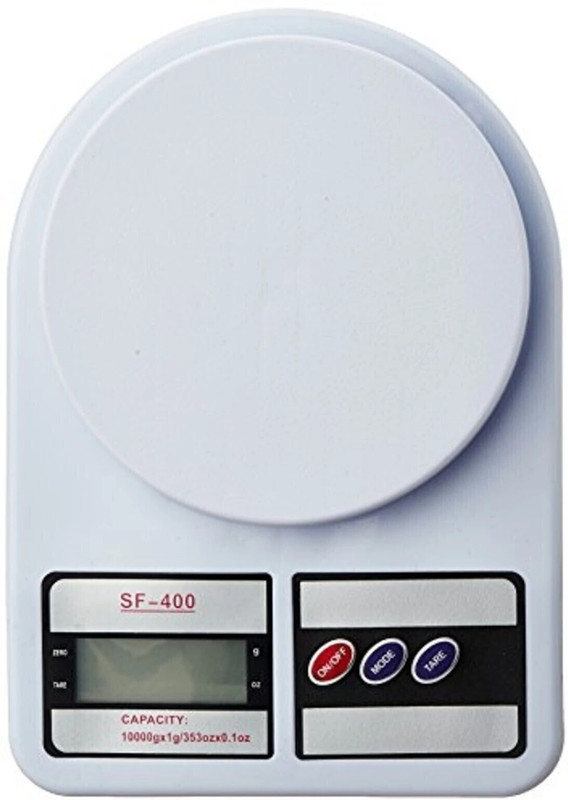 Handy Trendy Electronic Digital 10 Kg Weight Scale Kitchen Measure for Measuring Weighing Scale(White, Multicolor)