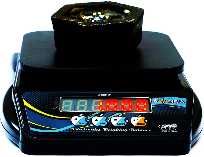 Skeisy MINI BAL-10KG / 1GM AND RECHARGABLE US FOR KITCHEN SHOP ETC WITH ADAPTOR CHARGER Weighing Scale(Black)