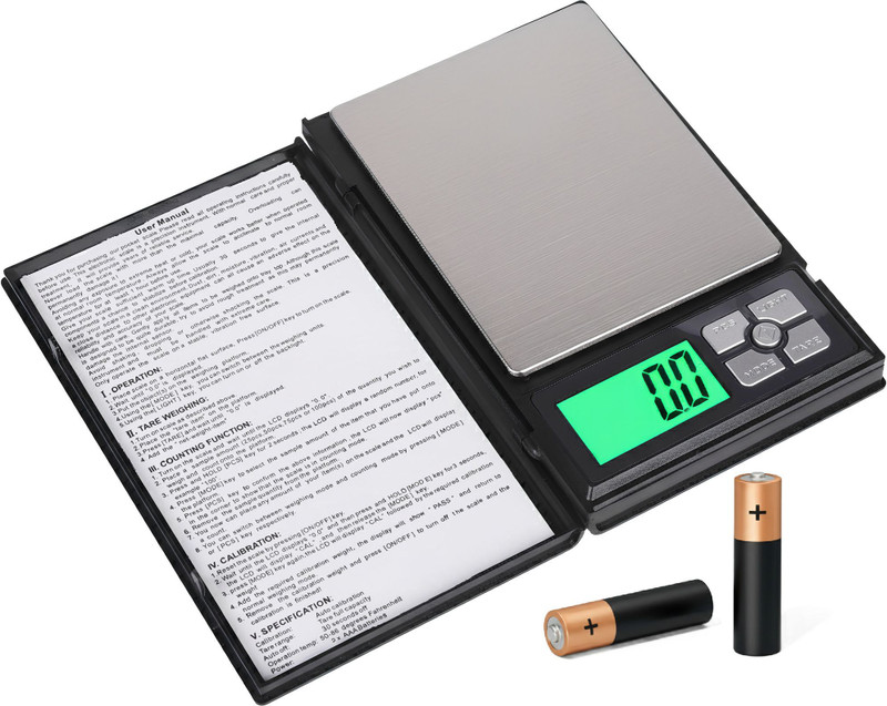 NIBBIN 500gr X 0.1mg High Precision Scale Digital Compact Weight Machine For Jewellery Weighing Scale(Silver)
