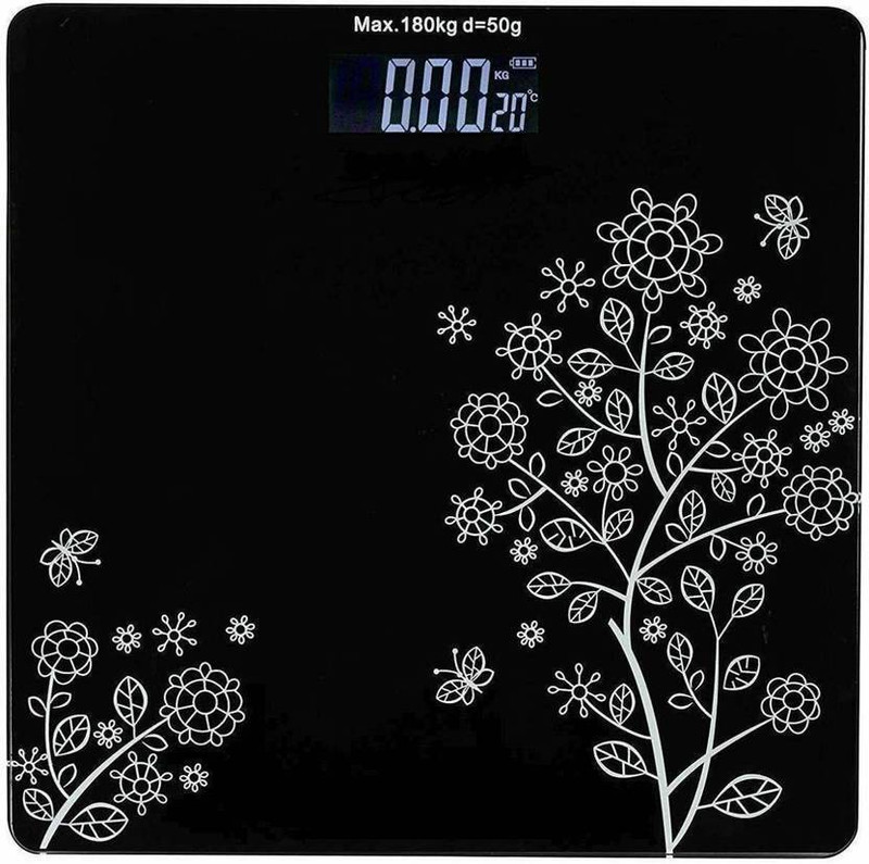 hdayenterprise Electronic Digital Personal Bathroom Health Body Weight Bathroom Weighing Scale Weighing Scale(Black)