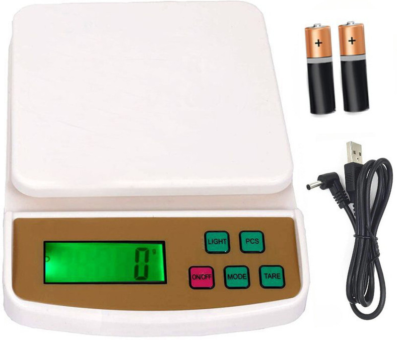 WEIGHOUSE 10 KG Counter Weighing Scale With Fast Response Sensor For Home & Kitchen Weighing Scale(White)
