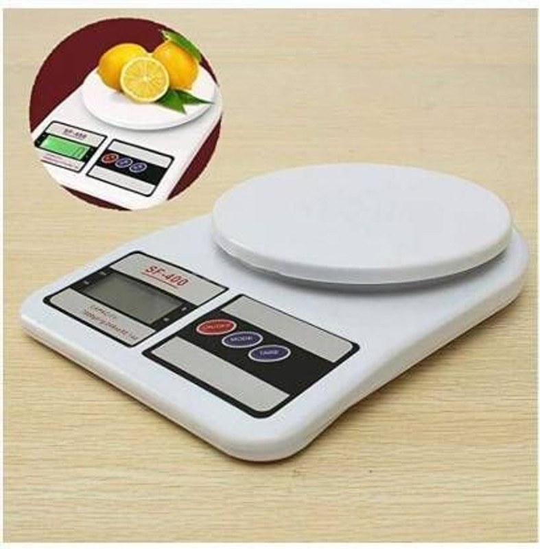 NIPTRON Electronic Digital 10Kg Weight Scale Kitchen Measuring for Fruits, Vegetable Weighing Scale(White)
