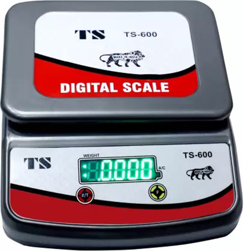 RTB Digital Kitchen Weighing Scale Rechargeable 30kg x 1g with Big Backlight Grey Weighing Scale(Grey)
