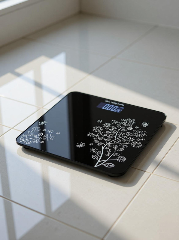 ZEREVITHA Personal Digital Electronic Body Weight Machine For Human Body 180Kg Weighing Scale(Black)