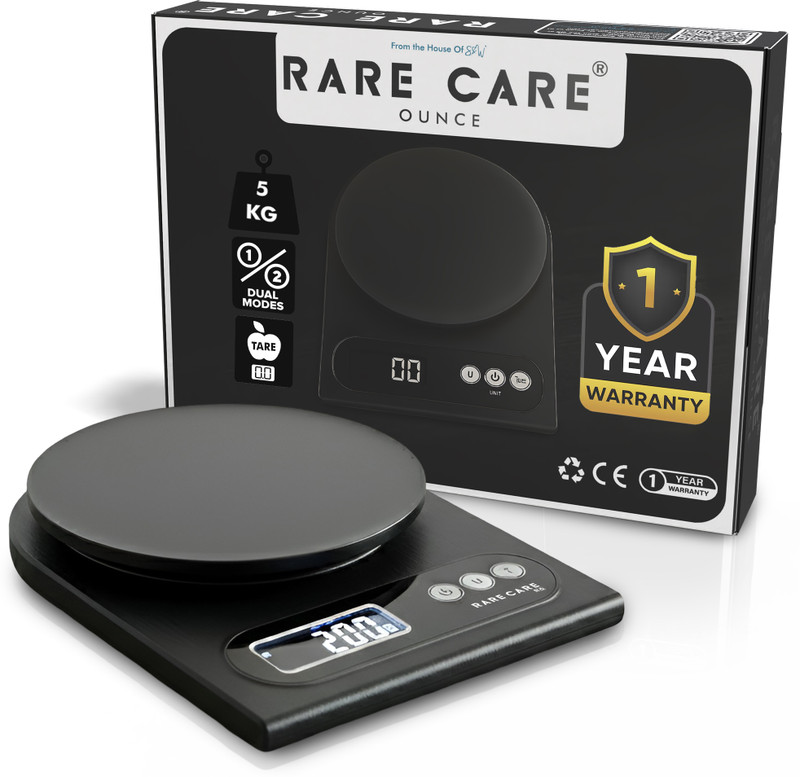 Rärecäre Digital Kitchen Weighing Scale 10 kg for Baking, Cooking, 1 Year Warranty Weighing Scale(White)