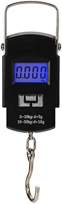 Myqualitysure Electronic 50Kgs Digital Luggage Weighing Scale,weight machine for Home kitchen Weighing Scale(Black)