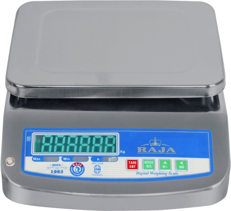 RAJA Digital Stainless Steel Electronic Portable 30 kg Weighing Scale(Silver)