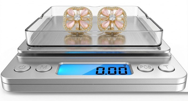 VBR's Group Mini Digital Small Weighing Scale – 500g/0.01g for Jewellery, Kitchen & Lab Use Weighing Scale(Silver)