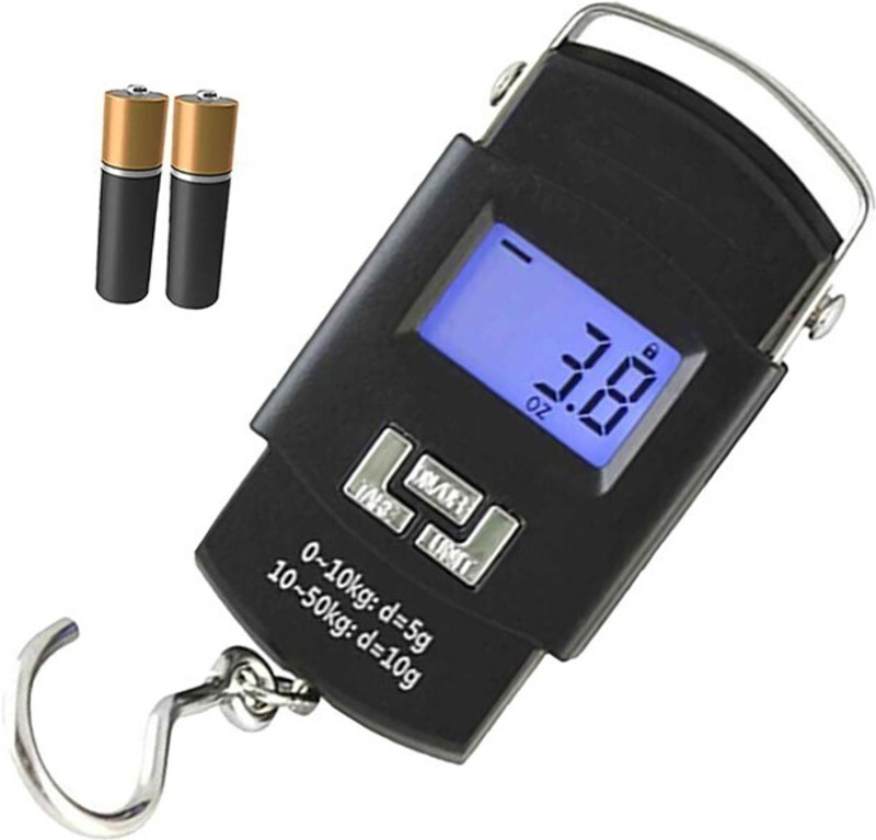 Hanging 50Kg Hook Type Small Weight Machine AHab11 Weighing Scale(Black)