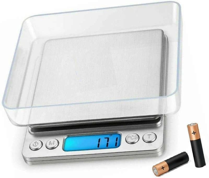 VBR's Group Electronic Digital Counter Weight Machine (500gram x 0.01 Gram) Jewellery Weighing Scale(Silver)