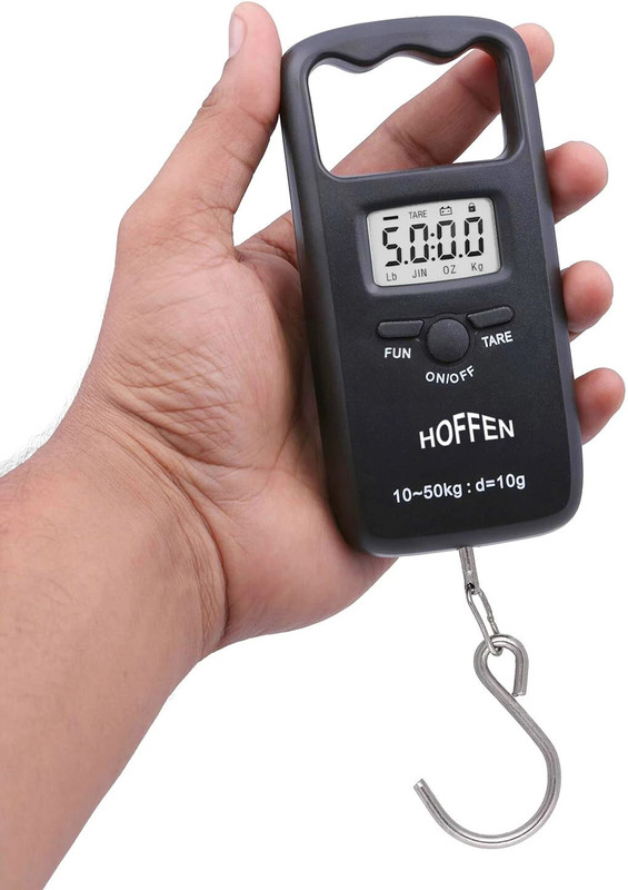 HOFFEN Luggage Weight Machine For Home Use, suitcase and bag for flight and travel Weighing Scale(Black)