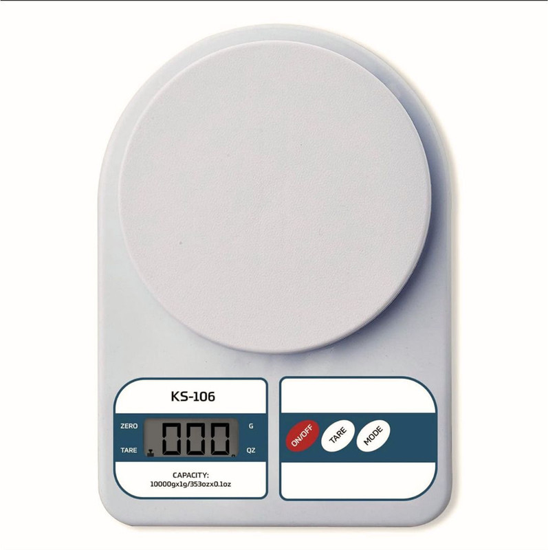 budgetshop Digital 1Gm-10 Kg Weight Scale Lcd For Kitchen and shop Machine kata Weighing Weighing Scale(White)