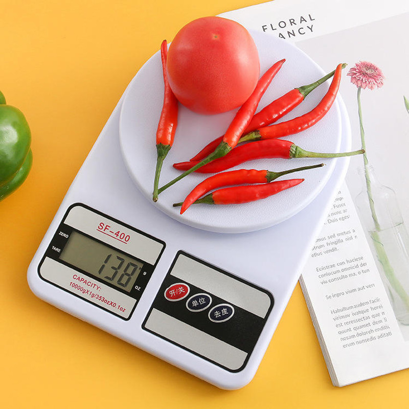 HEALBIRD Digital Kitchen Weighing Scale 1gm-10kg, Electronic Weight Machine Weighing Scale(White)