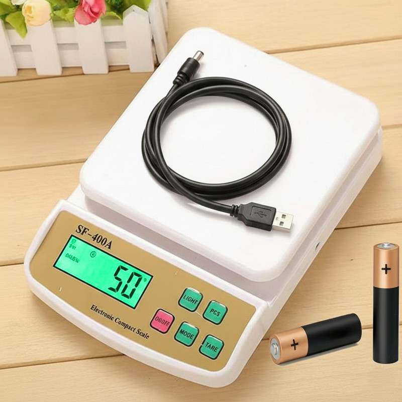 VBR's Group 10 Kg Digital Weight Machine With High Accuracy For Kitchen & Shop Weighing Scale(White)