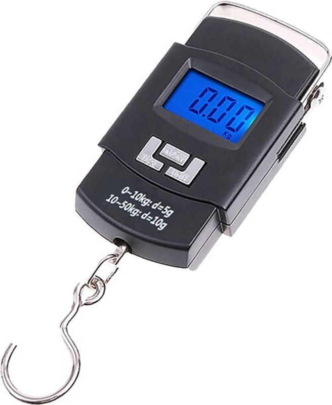 Hanging 50Kg Weight Checking Machine For Luggage AHab299 Weighing Scale(Black)