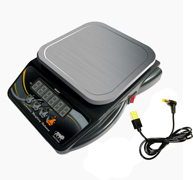 VBR's Group 10Kg Digital Counter Weight Machine For Kitchen, Home With 6 Months Warranty Weighing Scale(Black)