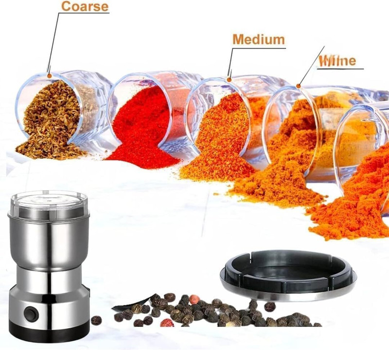 JSG 200ml mini mixer grinder coffee maker masala grinder 2 Cups Coffee Maker(Silver)