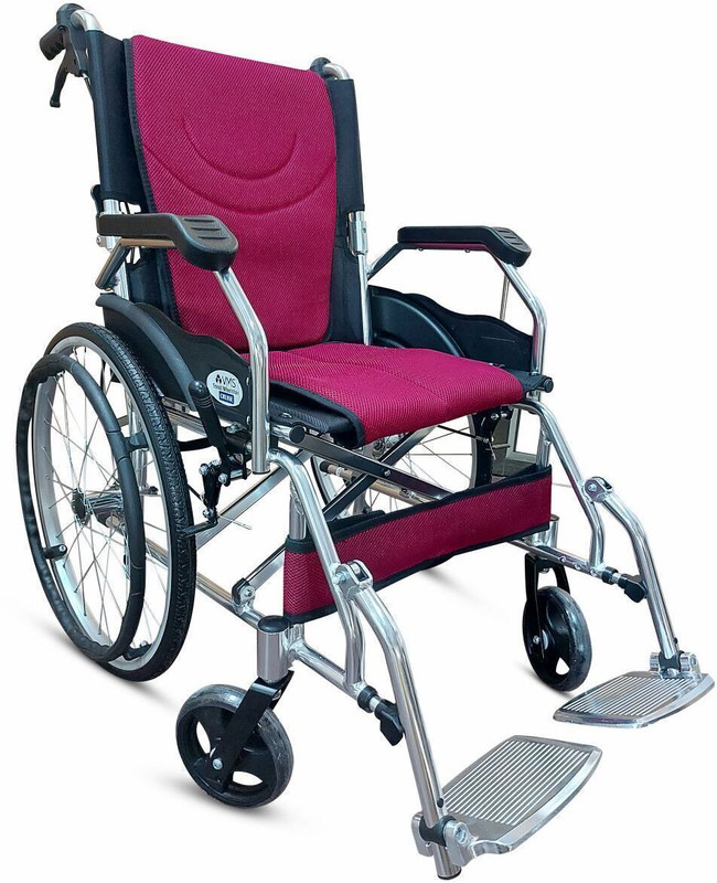 VMS Careline CRUISE Transit Lightweight Wheelchair with Seat belt Manual Wheelchair(Self-propelled Wheelchair)