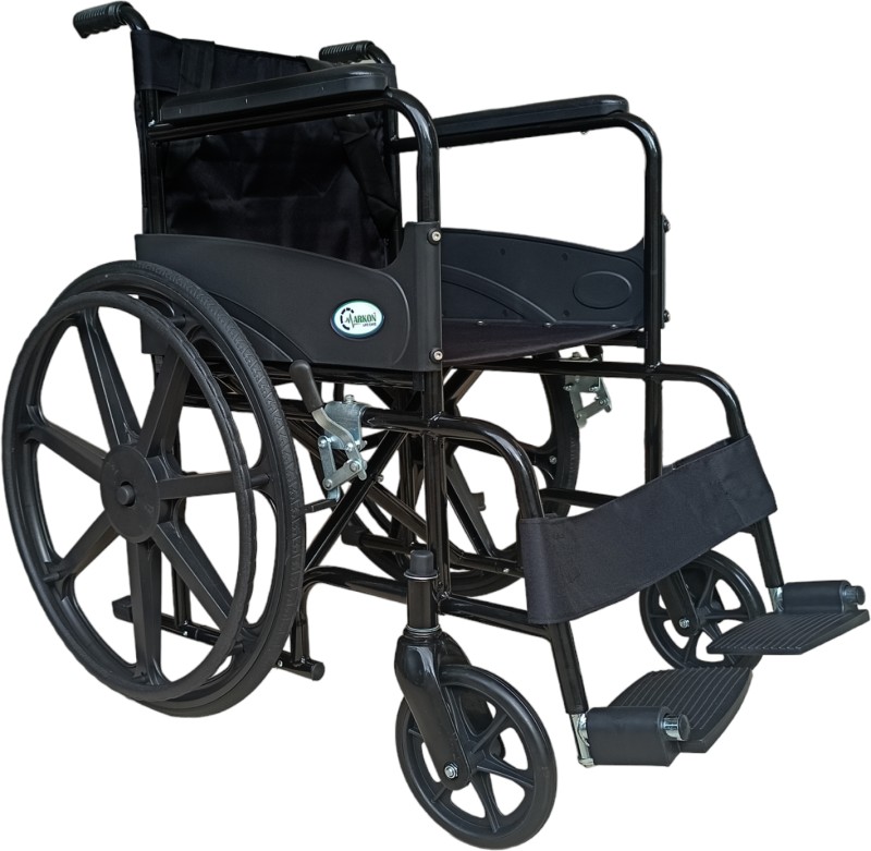 markon Powder Coated Mag Foldable Manual Wheelchair(Self-propelled Wheelchair)