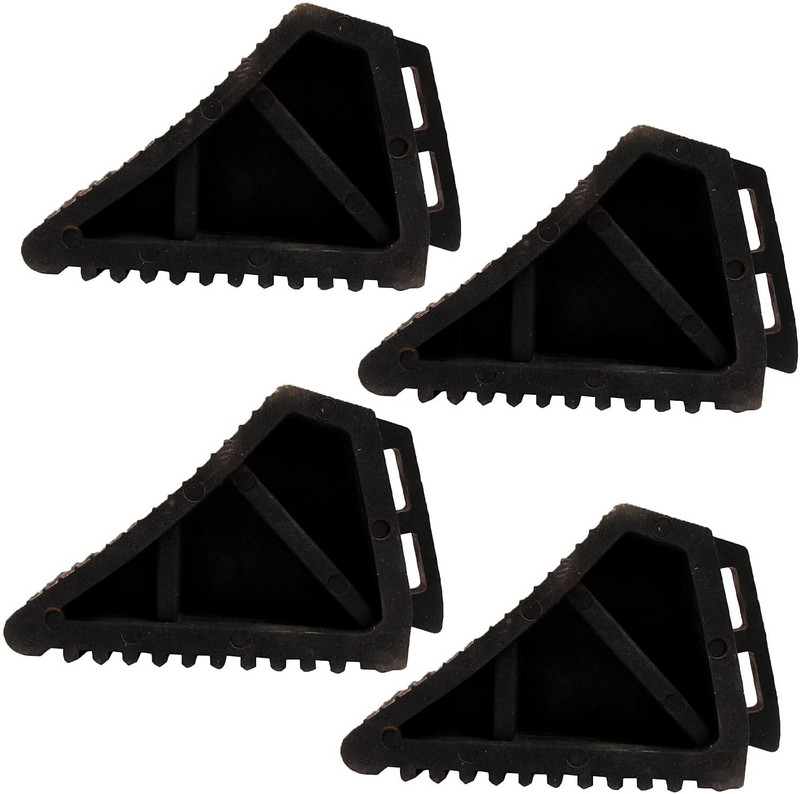 Ladwa LSI - WC - P4 Wheel Chock(Pack of 4 Black)
