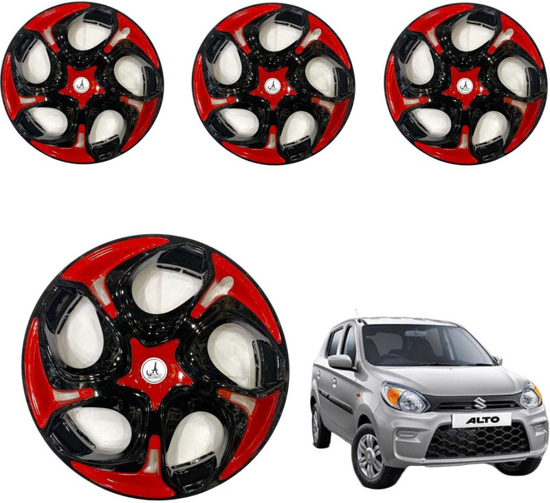 KYZO CAR WHEEL CAP/ WHEEL COVER HAWK DESGIN "RED_BLACK" 12 INCHI Wheel Cover For Maruti Alto, Alto 800, Zen, 800, EON Sportz(12.0 inch)
