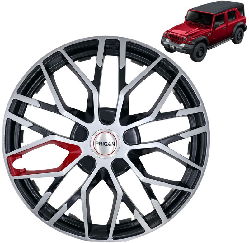 PRIGAN THAR ROXX 18 Inch Wheel Cover Specially Designed for Base Model MX1 and MX3 Wheel Cover For Mahindra Thar(18.0 inch)