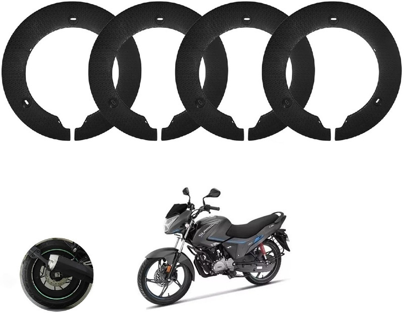Classy Chic 18 Inch Half Disc Pro Wheel cover Pack of 4 ( Black) For Hero glamour Wheel Cover For NA NA(18.0 inch)