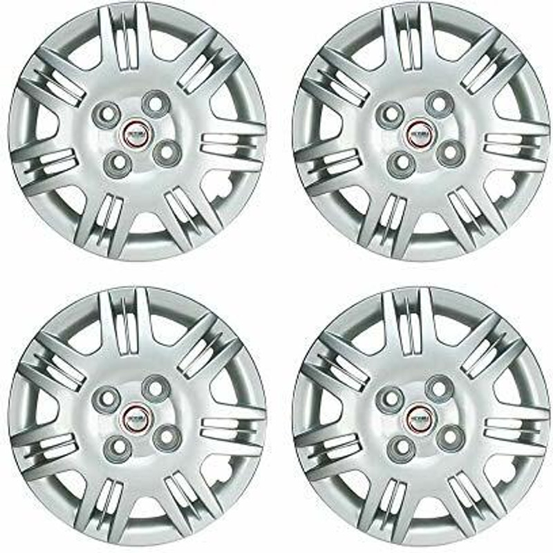 NITINMOTOR HYUNDAI SANTRO XING 13 INCH SET OF 4 SILVER WHEEL COVER CAP Wheel Cover For HYUNDAI Santro Xing(13.0 inch)