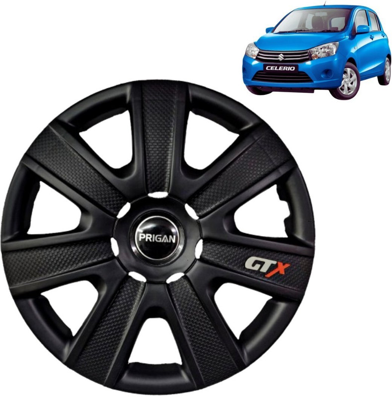 PRIGAN Celerio GTX Matte Black 14 INCH Wheel Cover For Maruti Celerio(14.0 inch)